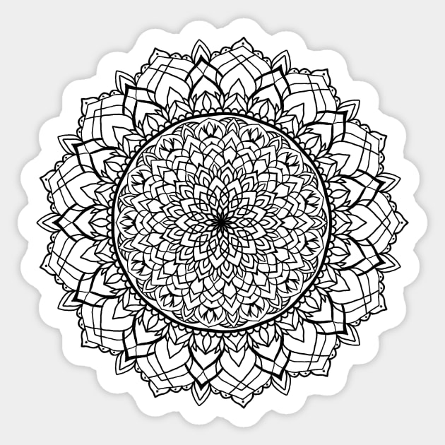 Zen Mandala Sticker by Alishamorgan10